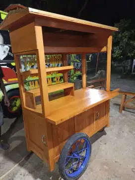 Gerobak Angkringan Bakso Mie Ayam PeceL Bubur Sate Martabak Ronde dlL