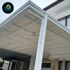Kanopi carport Teres minimalis mewah atap alderon upvc