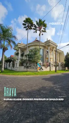 Rumah Klasik Modern Mewah di Araya Blimbing Malang