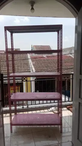 RAK 5 RUANG CAT PINK / RAK FULL SKAT HITAM