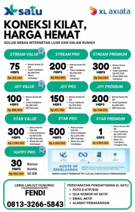 SPEKTAKULER MEI ADA PROMO TERBARU DARI XL SATU