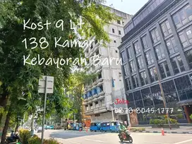 Kos Hotel Mewah 9 Lantai 138 Kamar Jl Melawai Raya, Kebayoran Baru