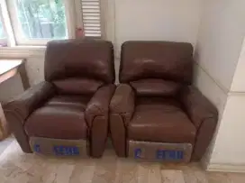 4 Unit Sofa Cheers Reclening Kulit Asli Mix Asli
