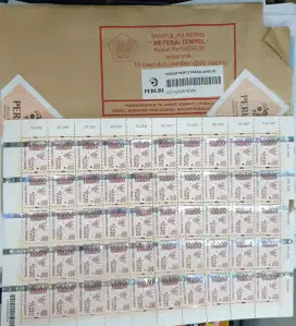 materai pos indonesia ma te rai 10000