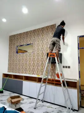 Wallpaper timbul vinill bukan yang wallstiker