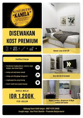 KOST PUTRI PRAMUKA & RAWASARI BANJARMASIN