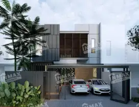 Dijual Rumah Tropis minimalis & kolam renang view gunung araya malang