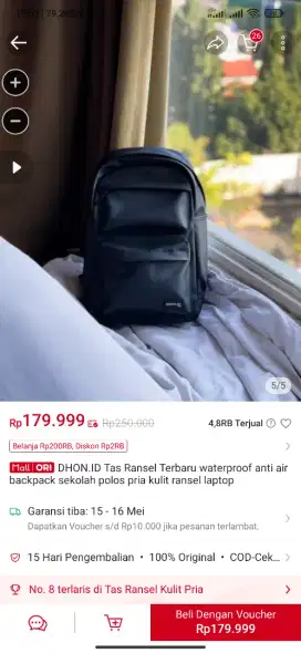 Tas pria ransel dhon.id
