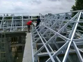 Menerima jasa pembuatan kanopi atap baja ringan