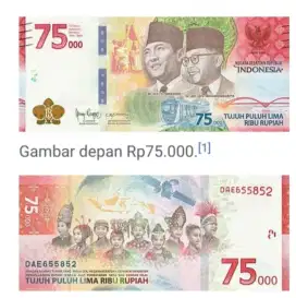 Jual uang koleksi 75rb sewajarnya