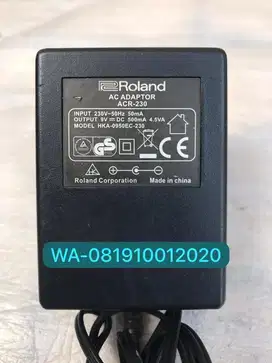 Adaptor Roland DC 9 volt 500mah original