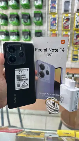 REDMI NOTE 14 5G RAM 8+8/256 FULLSET BERGARANSI (no minus) SPEK GAME