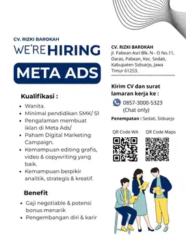 ADMIN SPESIALIS META ADS