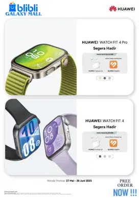 Pre Order Huawei Watch Fit 4 Bergaransi Resmi Cukup Dp 200 Rb