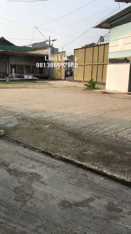 Gudang Bitung luas tanah 2000m, akses kontainer, murah