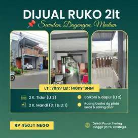 Dijual RUKO 2lt Dekat Pasar Slering Sewulan Madiun