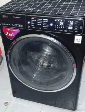 Bu Mesin Cuci frontloading LG 10/7kg fulltouchscren,sdh dryer,like new