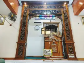 Mihrab masjid ukiran tempat pengimaman full kayu jati