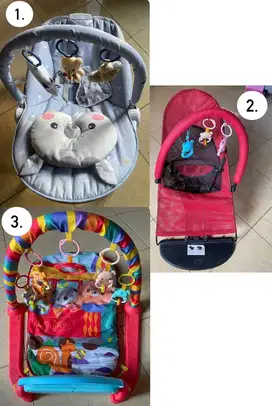 Bouncher, kursi bayi, piano playmate