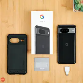 Google Pixel 8 8/256GB Obsidian fullset original, IMEI Resmi bea cukai