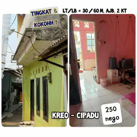 Rumah Tingkat 2 Kamar di CIPADU Larangan