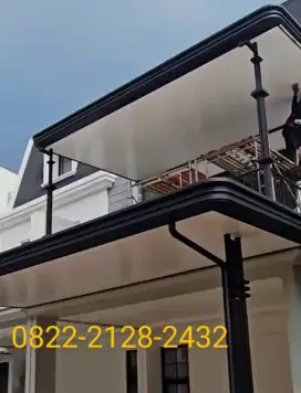 Pelapon PVC minimalis mewah kombinasi atap galvalum