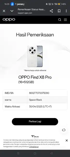 OPPO FIND X8 PRO 16/512 FULSET RESMI
