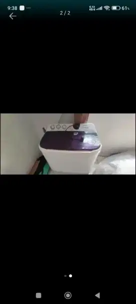 Mesin cuci sharp aquamagic 2 tabung