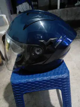 Helm jpx nova x size L double visor,mulus