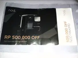 Voucher senilai 500k mesin kopi nod maximo there's no valid date