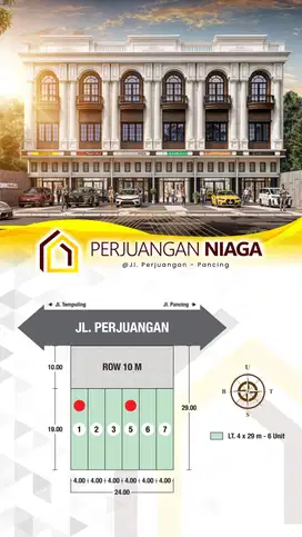 RUKO PERJUANGAN NIAGA DAERAH MEDAN PANCING