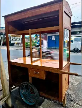 Rombong Gerobak Bekas Jualan Siap Pakai