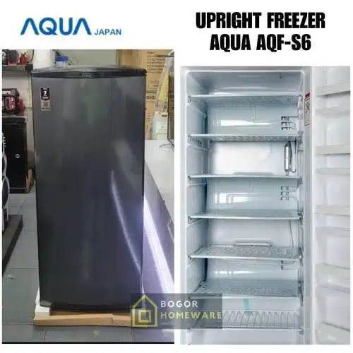 PRELOVED UPRIGHT FREEZER MERK AQUA TIPE AQF S-6