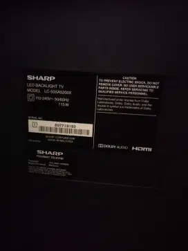 Tv shap 50inc digital smart tv bekas nominus