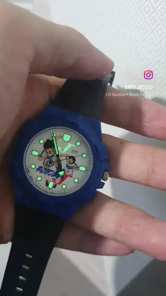 Jam vintage alba seiko edisi capten tsubasa langka ori casio alexandre