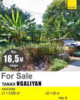 Tanah HGB lokasi hook di Jl Beringin Ngaliyan