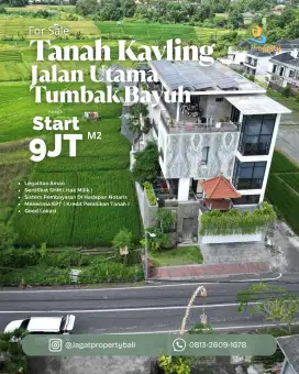 Dijual Tanah Kavling Tumbak Bayuh Dekat Canggu Pererenan Badung Bali