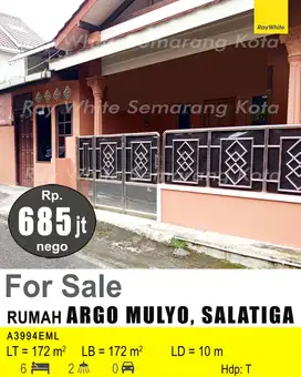 Rumah cocok untuk kos atau rumah tinggal di Perum Argomulyo