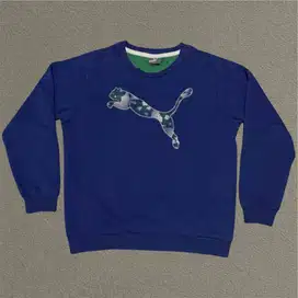 Sweatshirt Kids Puma Big Logo Warna Navy