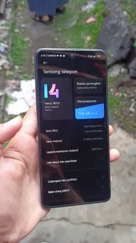 Redmi Note 10 Pro 8/128 Fulset Mulus Like New