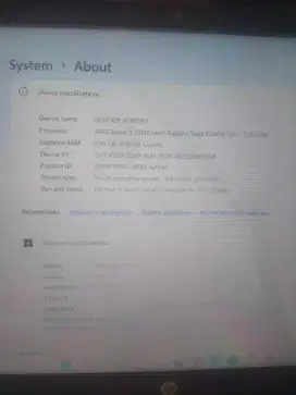 Laptop HP ryzen 3 gen3, ram 8gb, SSD 256gb
