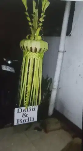 Janur kuning bambu rias