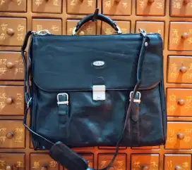 Tas kerja kulit laptop big size second mulus lawas jadul antik vintage