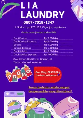 Laundry kiloan & satuan