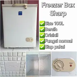 Freezer Box Sharp 100 Liter Orisinil Siap Pakai