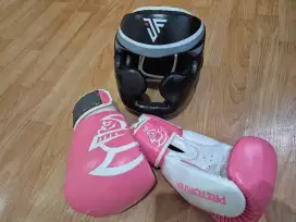 Sarung tinju Gloves boxing dan head guard