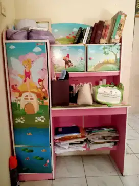 MEJA BELAJAR ANAK snow white