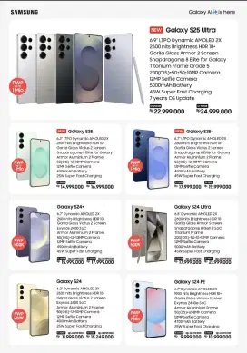 Samsung Galaxy S24 Ultra, S25 Ultra, Zfold 6, Zflip 6
