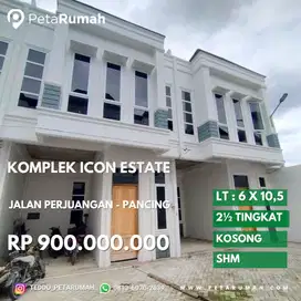 Dijual rumah komplek icon estate jalan perjuangan daerah pancing