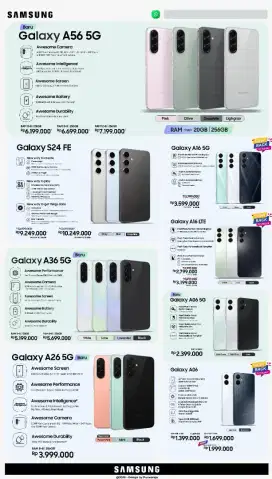 Samsung Galaxy A56, A36, A26, A16, A06